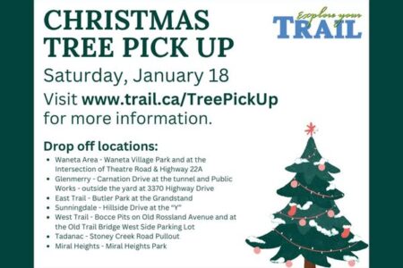 2025 Christmas Tree Pick Up, Saturday, Jan. 18