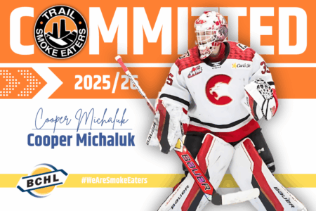 Smoke Eaters Sign Cooper Michaluk
