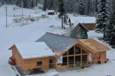 Black Jack's new day lodge, in time for the BC Winter Games