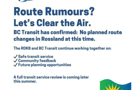 The Word on Rossland's Transit route