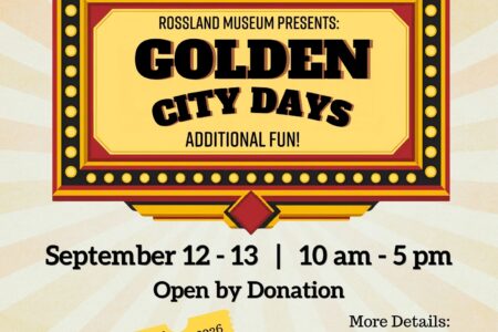 Upcoming events at Rossland Museum