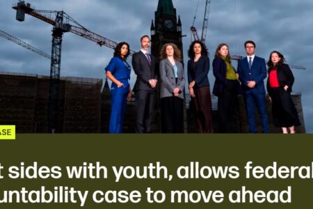 Ecojustice: Youth climate activists to get their day in court